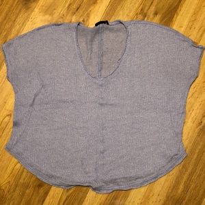 Purple wide short sleeve